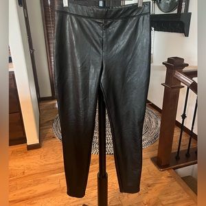 Express Faux Leather Legging Size Medium Black